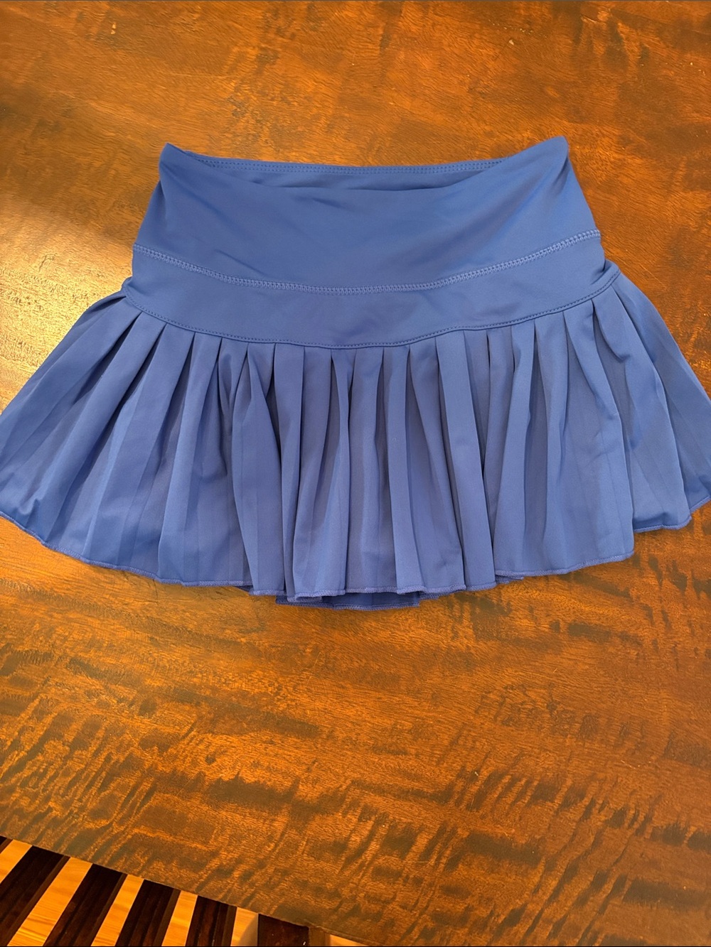 Gold Hinge Women's Pleated Skater Skirt - Royal Blue XS